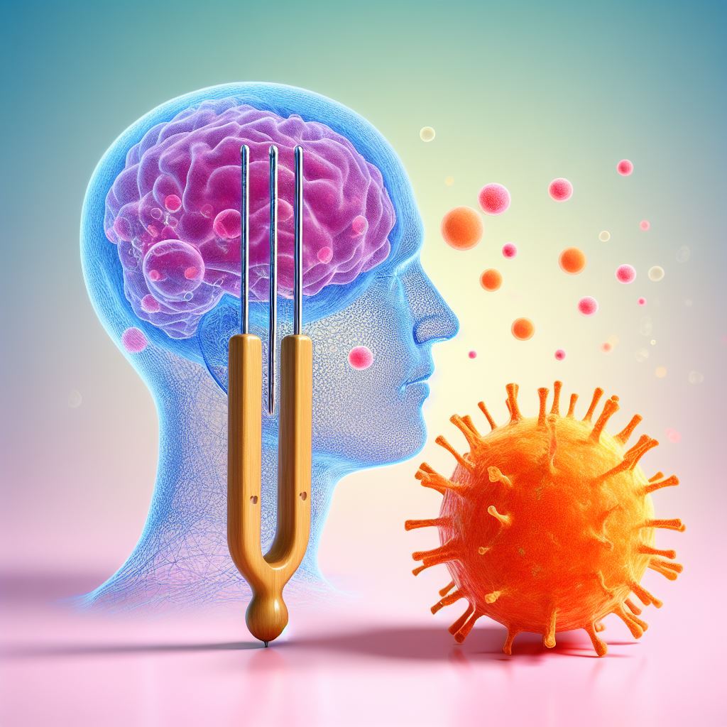 un diapason avec une cellule